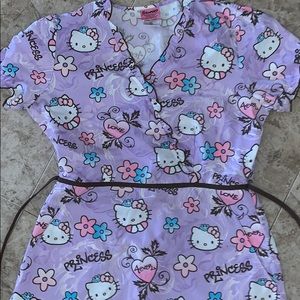 Hello kitty scrub top